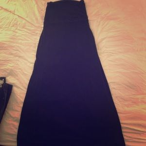 Black strapless maxi- great swimsuit coverup
